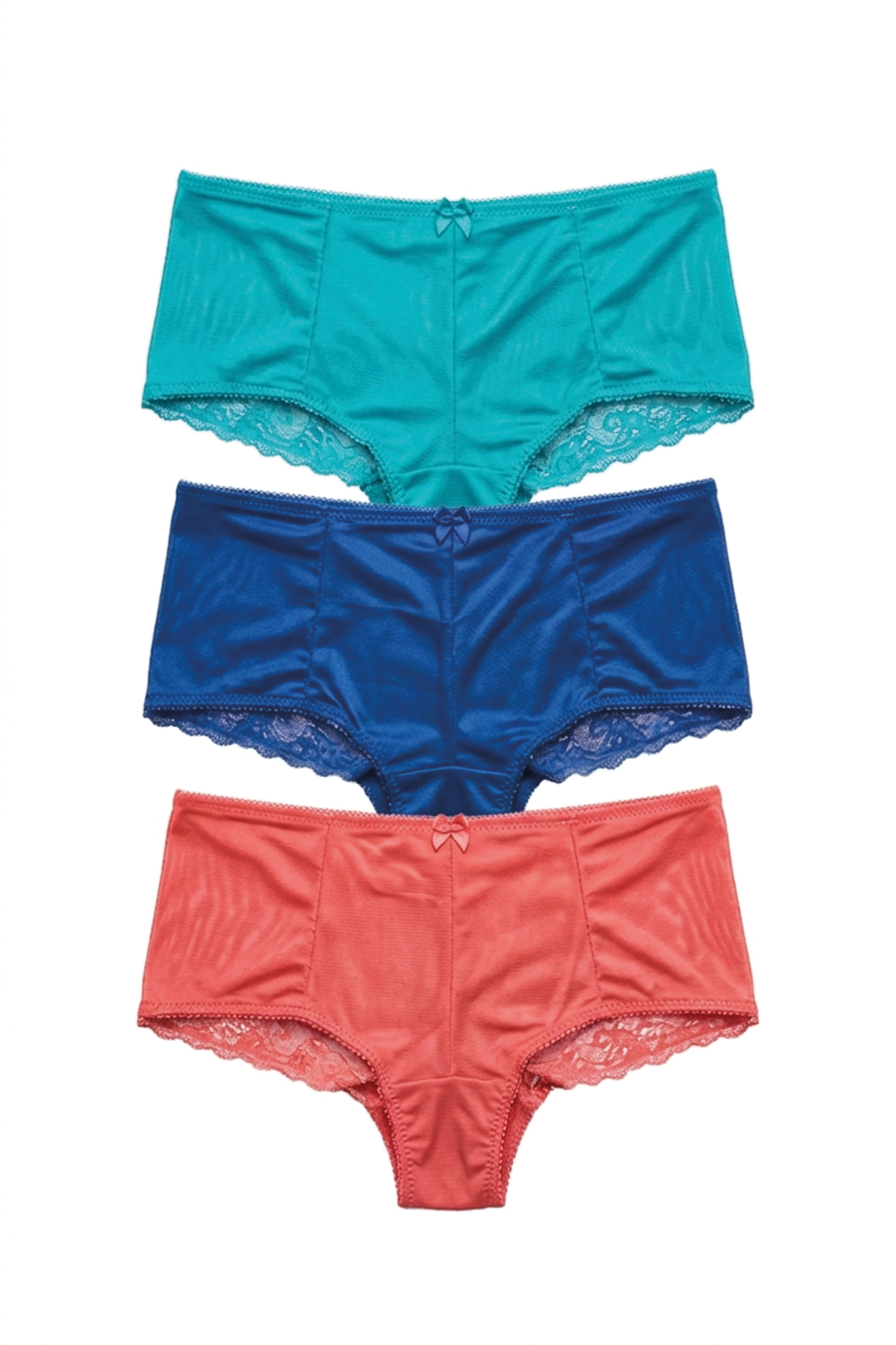 DOREANSE Kadın Polyamid Dantel Detaylı 3 lü Slip 7156