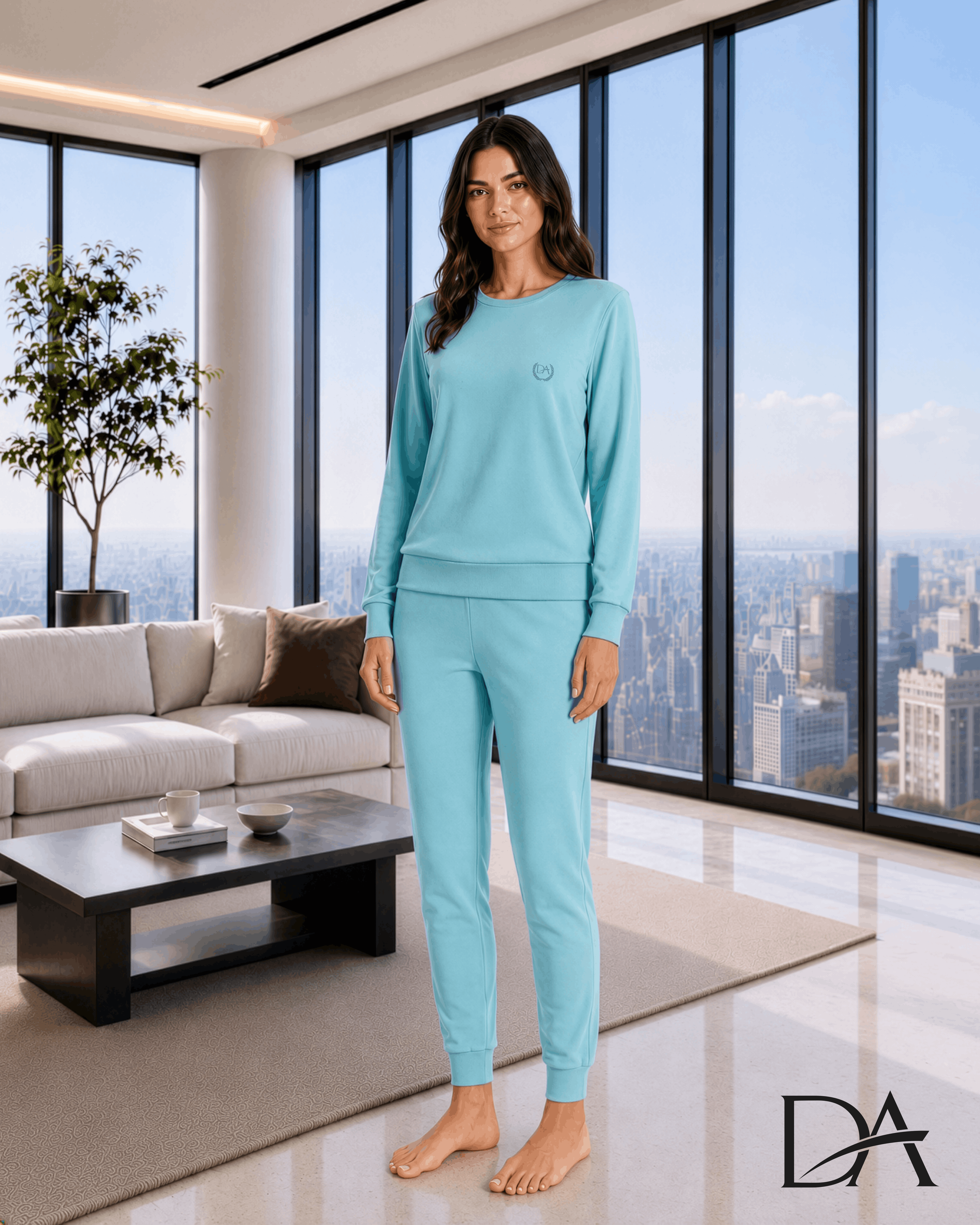 DOREANSE Kadın T-Shirt Pantolon Takımı   4485