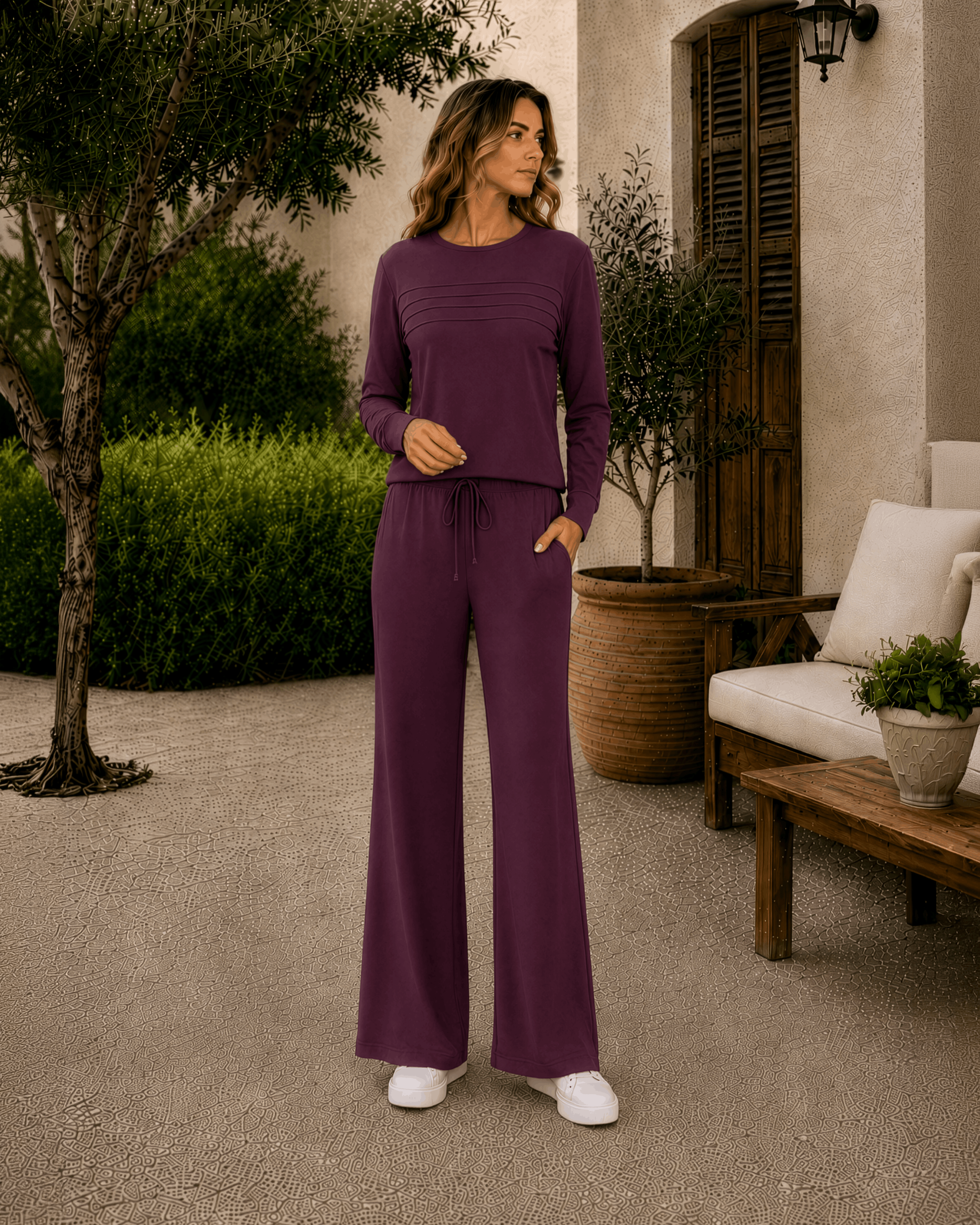 DOREANSE Kadın T-Shirt Pantolon Takımı  4487