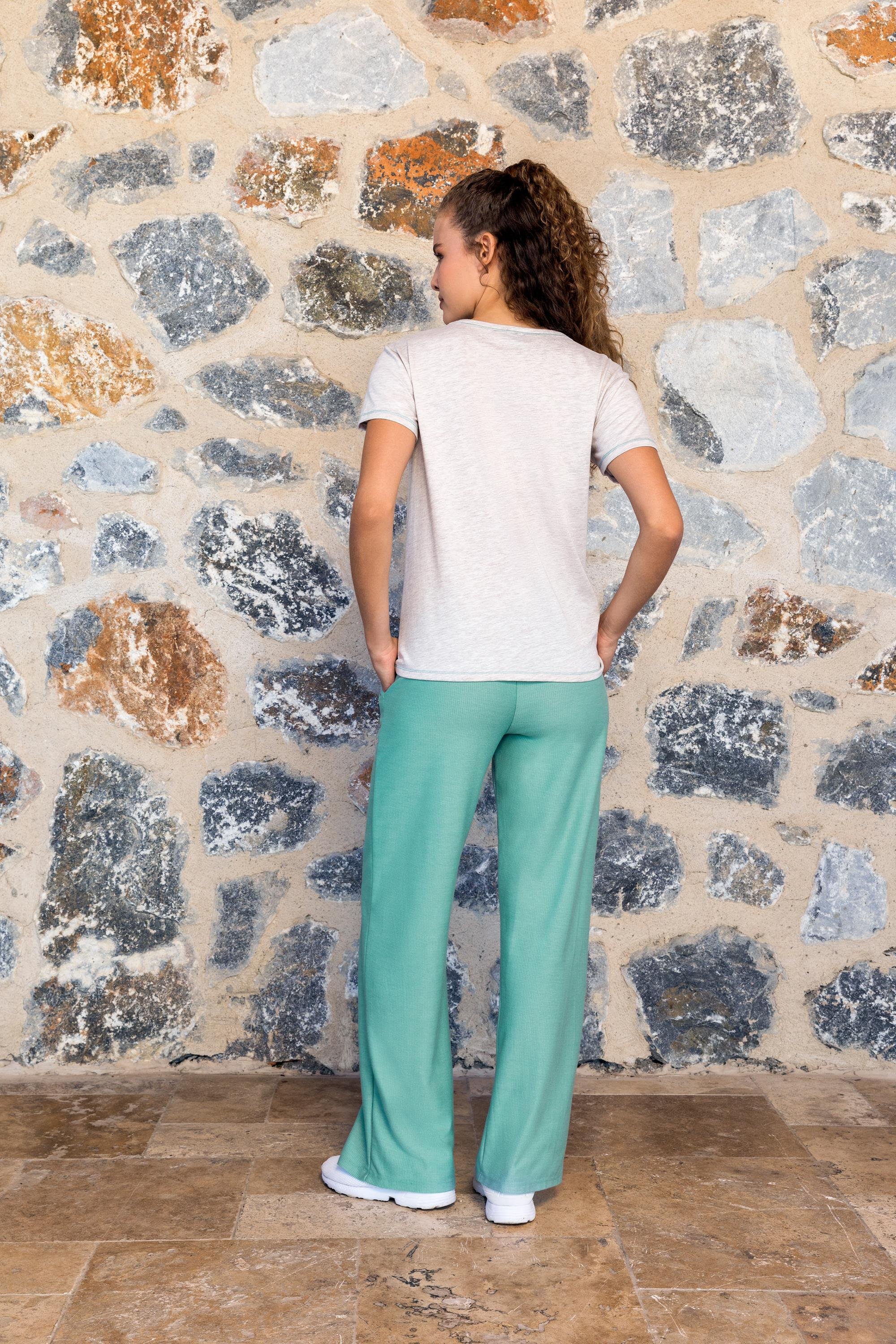 DOREANSE KADIN T-Shirt Pijama Takımı 24Y4018