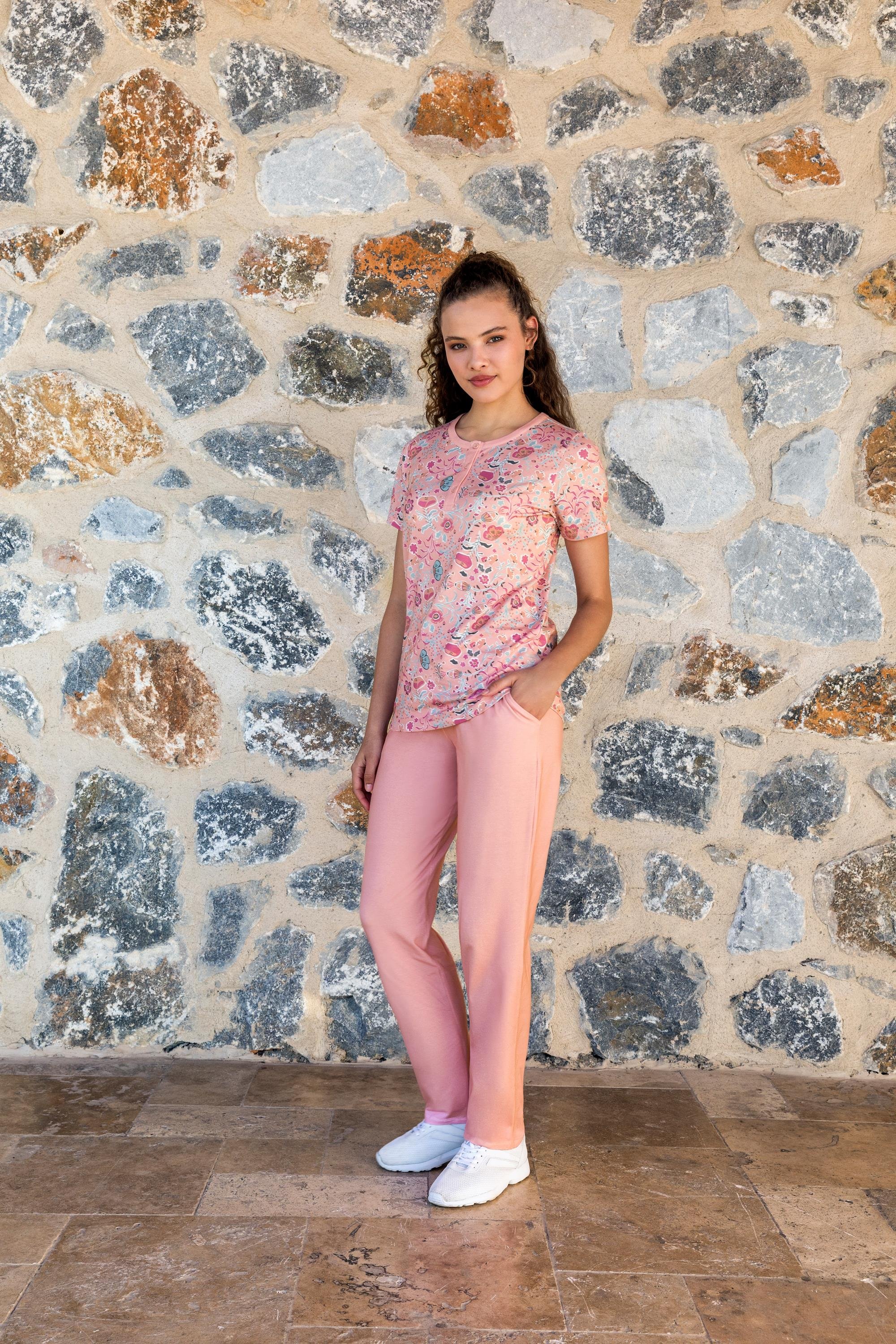 DOREANSE KADIN T-Shirt Pijama Takımı 24Y4013