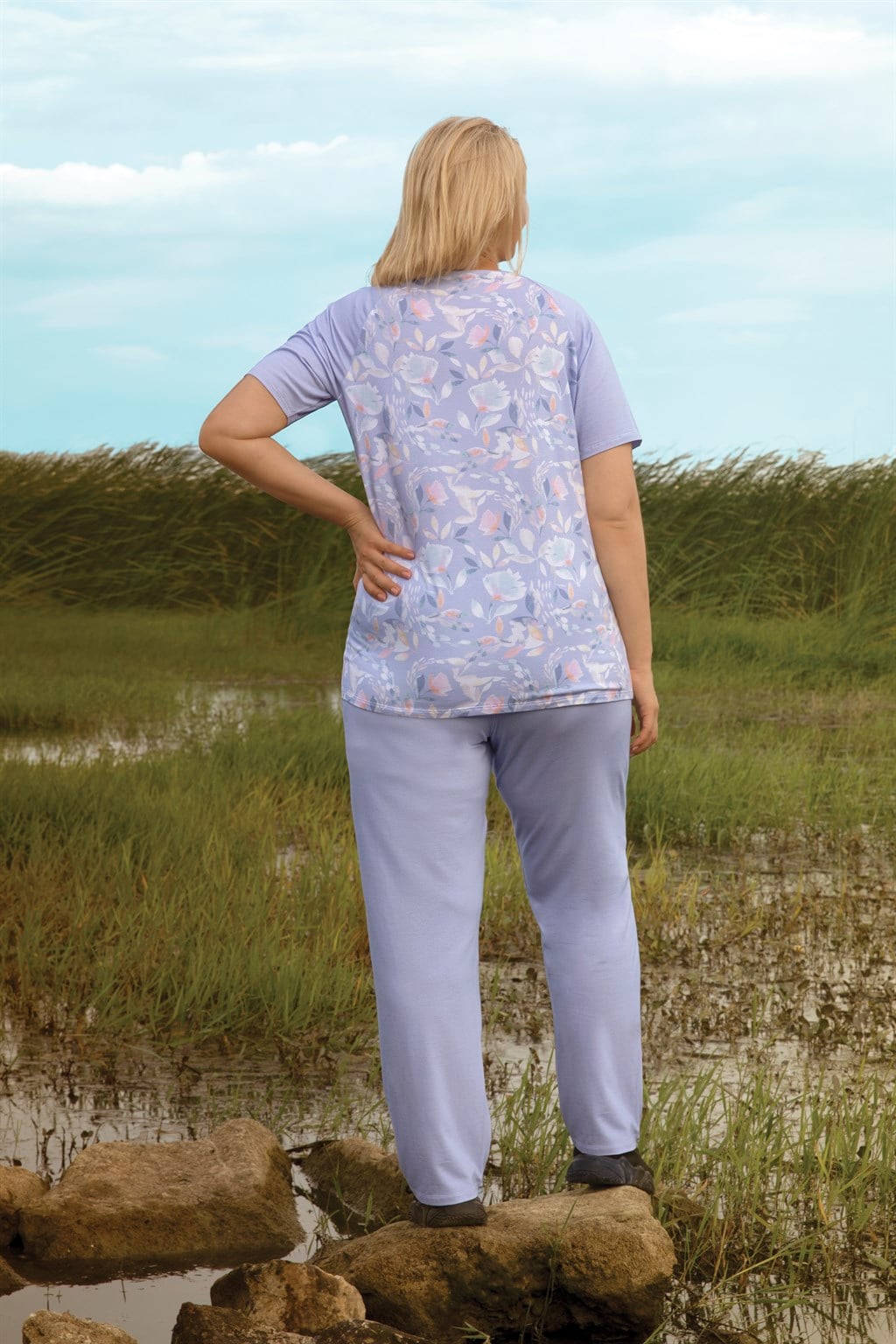 DOREANSE KADIN T-Shirt Pijama Takımı 4273P
