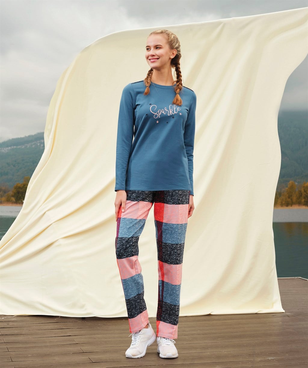 DOREANSE KADIN T-Shirt Pijama Takımı 4113