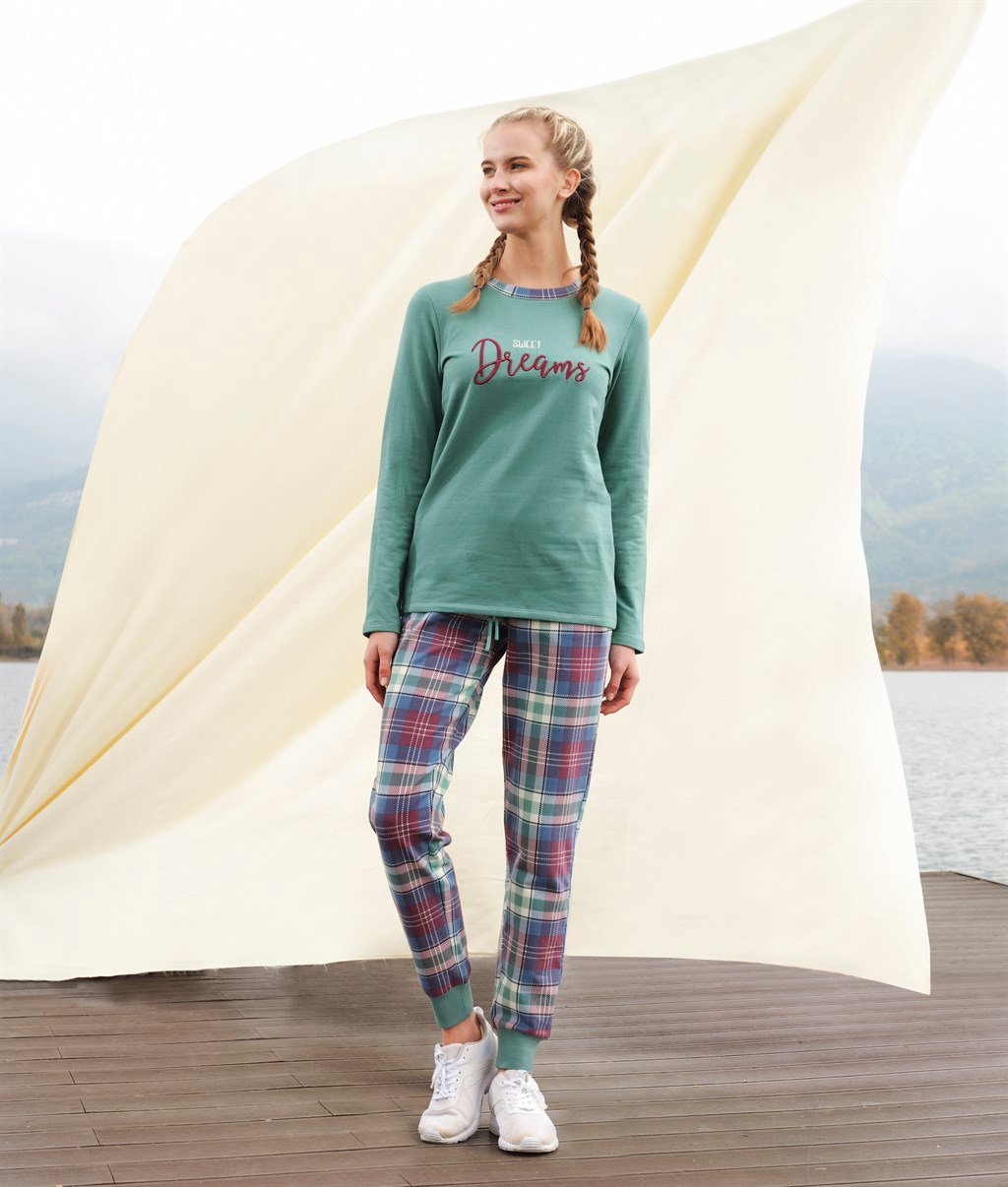 DOREANSE KADIN T-Shirt Pijama Takımı 4193