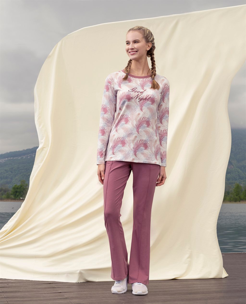 DOREANSE KADIN T-Shirt Pijama Takımı 4043