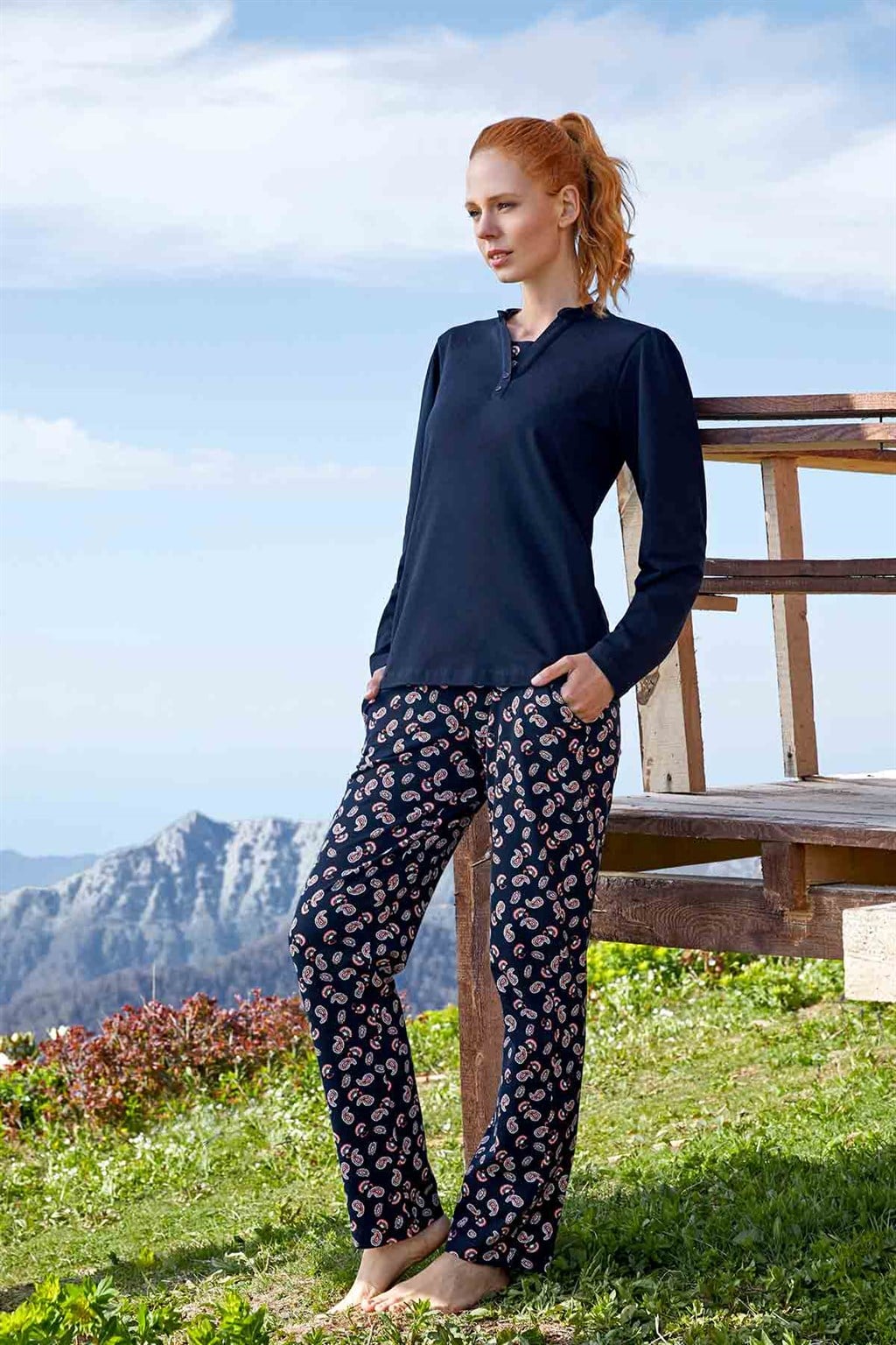 DOREANSE KADIN T-Shirt Pijama Takımı 4072