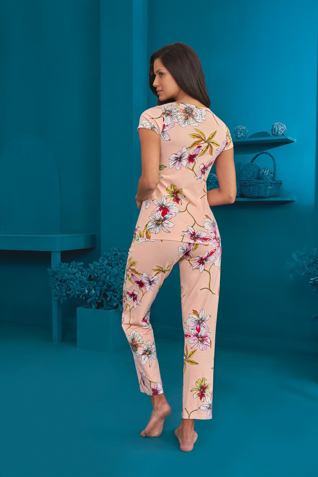DOREANSE Kadın T-Shirt Pijama Takımı 4110
