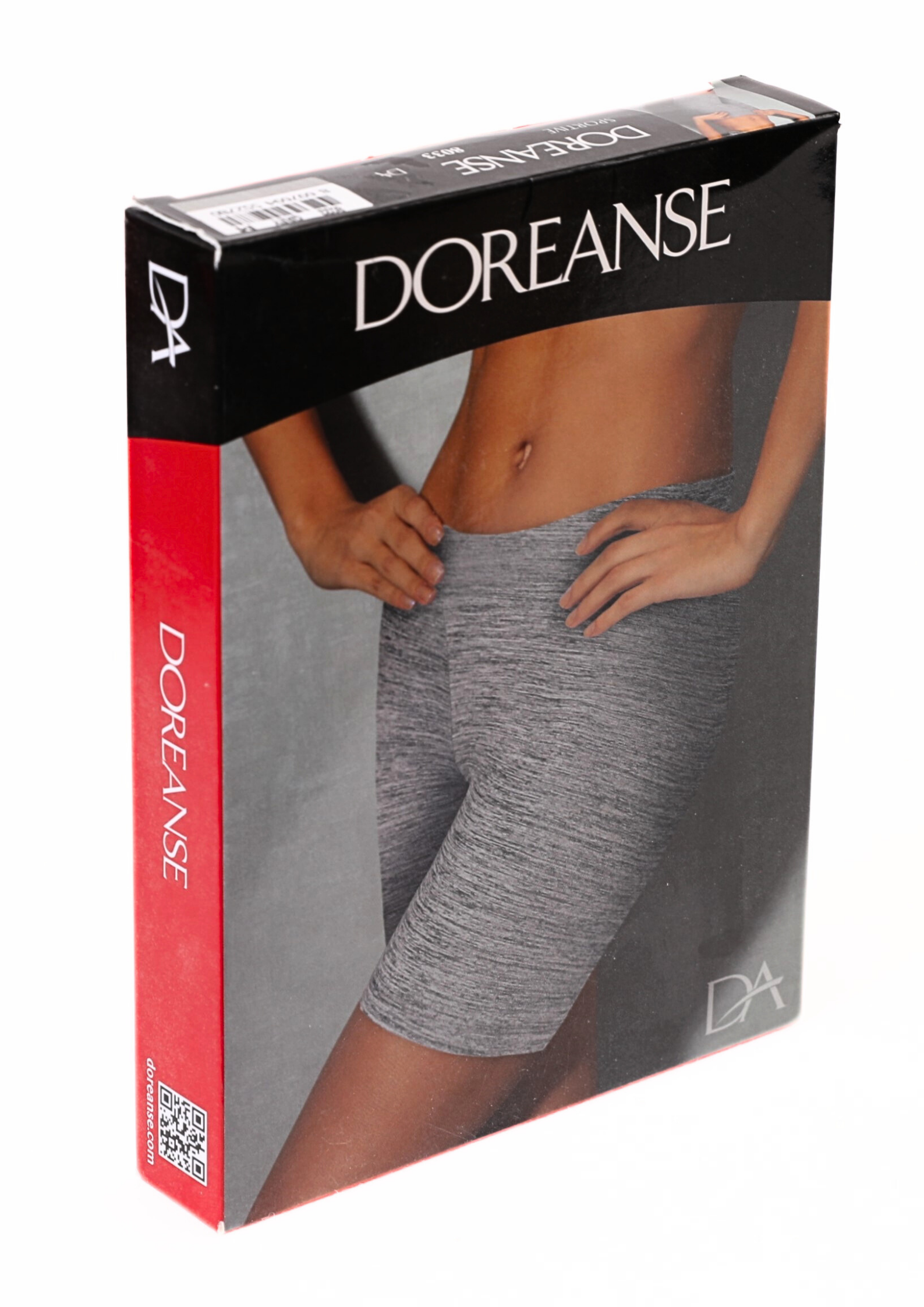 DOREANSE Kadın Yüksek Bel Toparlayıcı Kısa Bisikletçi Spor Tayt 8033