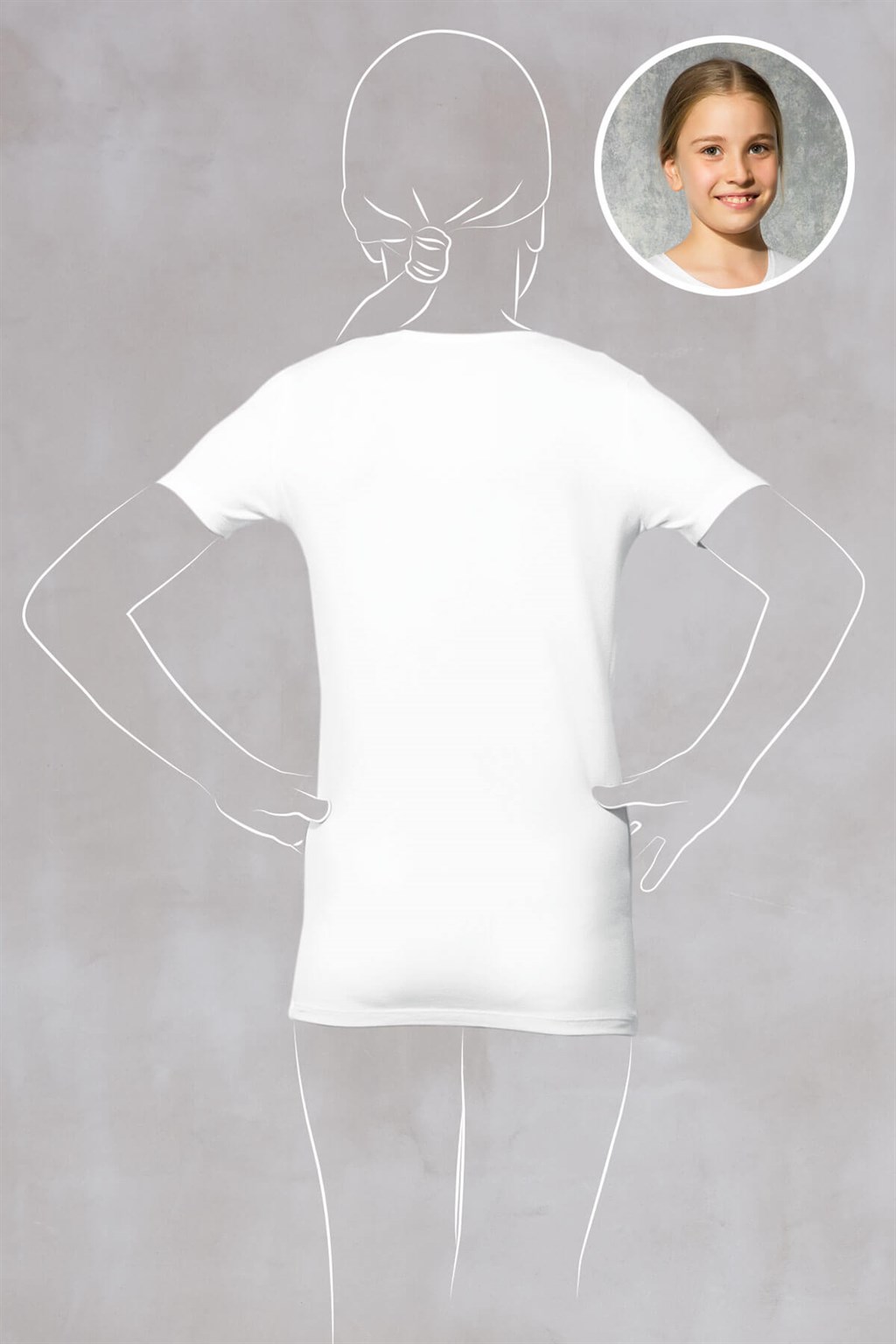 Doreanse Kız Çocuk Modal Yuvarlak Yaka Kısa Kol T Shirt 400