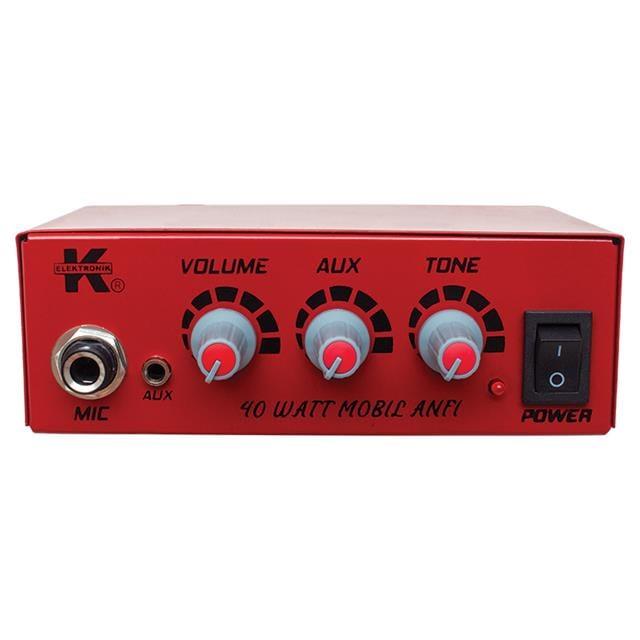 12 Volt 40 Watt Mini Metal Kasa Pazarcı Anfisi