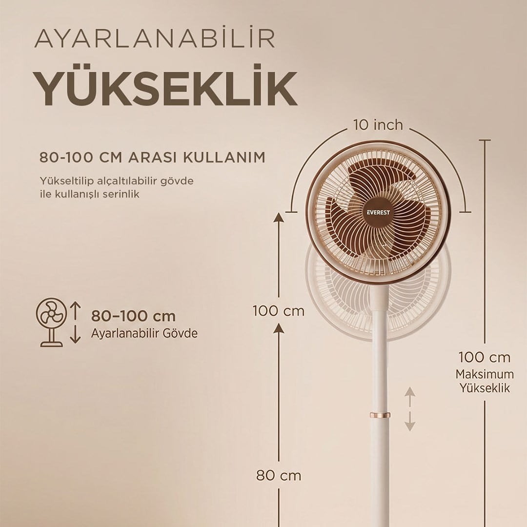 Everest FAN13 Olympos Air Krem/Gold 10