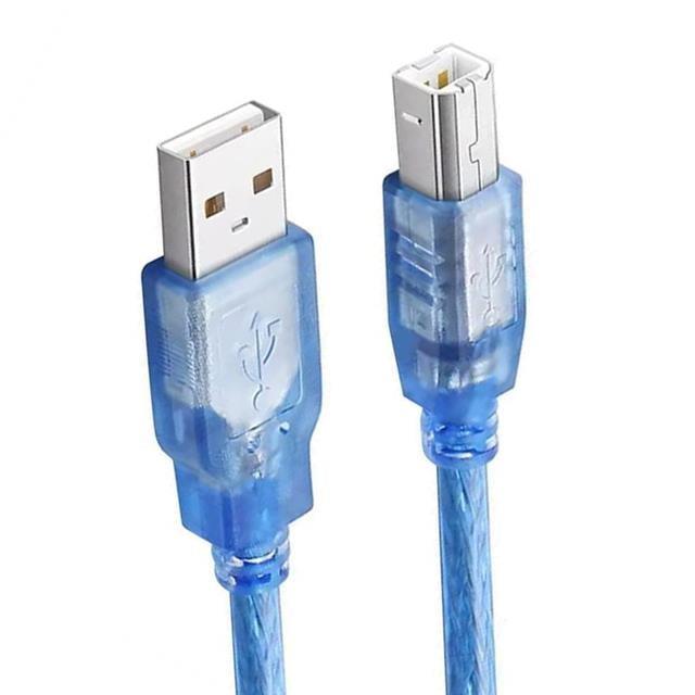 Fully G-534DB Şeffaf Mavi 3 Metre Usb Yazıcı Kablosu