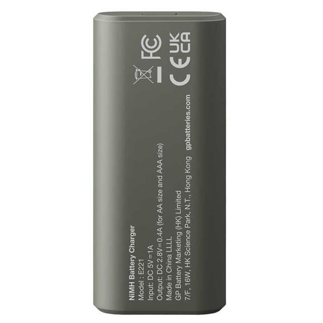 Gp Recyko E221 2*2600 Mah R6 AA Pilli Şarj Cihazı (GP-E221/270AHCER21-2GTLB2)