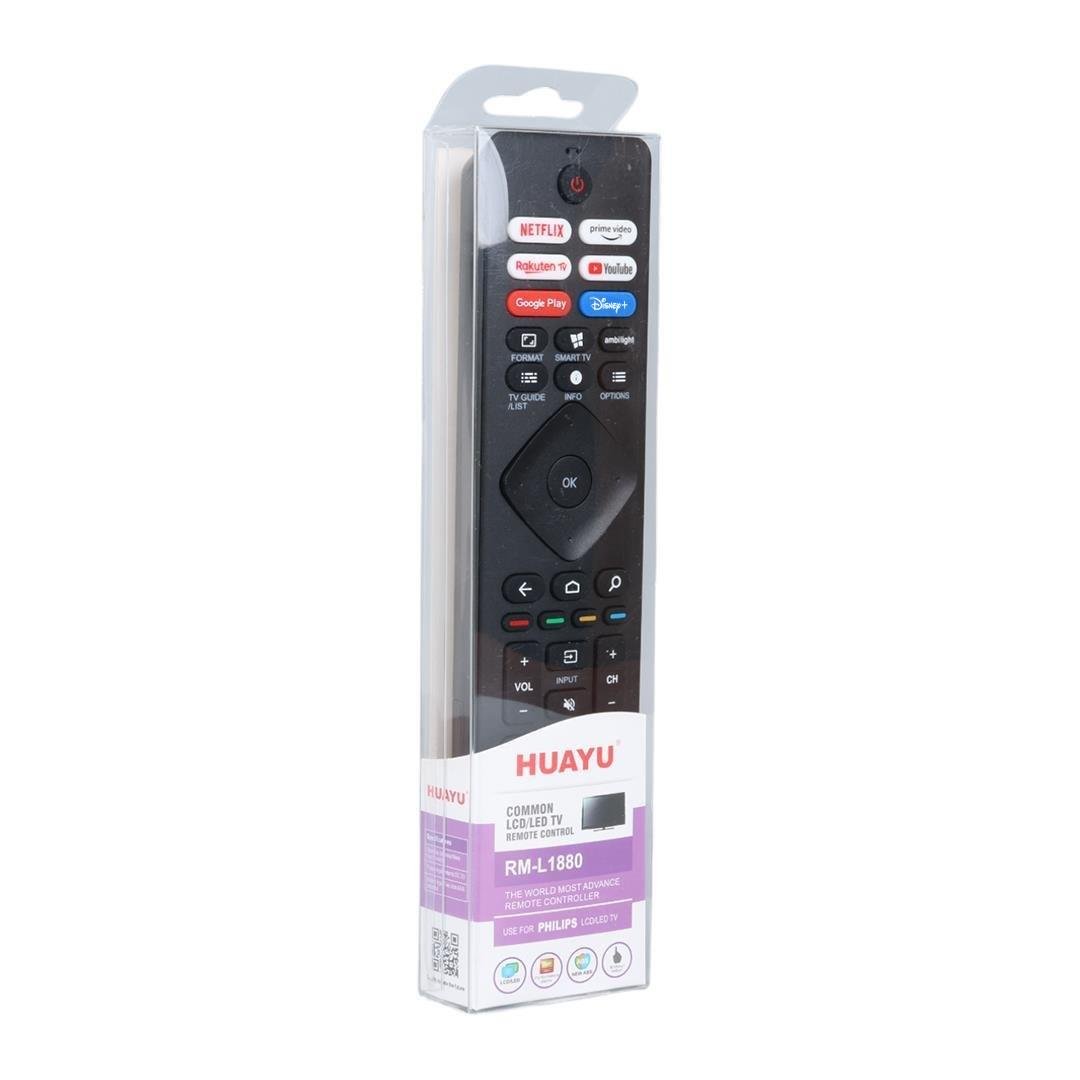 Huayu RM-L1880 Philips Netflix-Prime Video-Rakuten Tv-Google Play-Vudu-Youtube Tuşlu Led Tv Kumanda