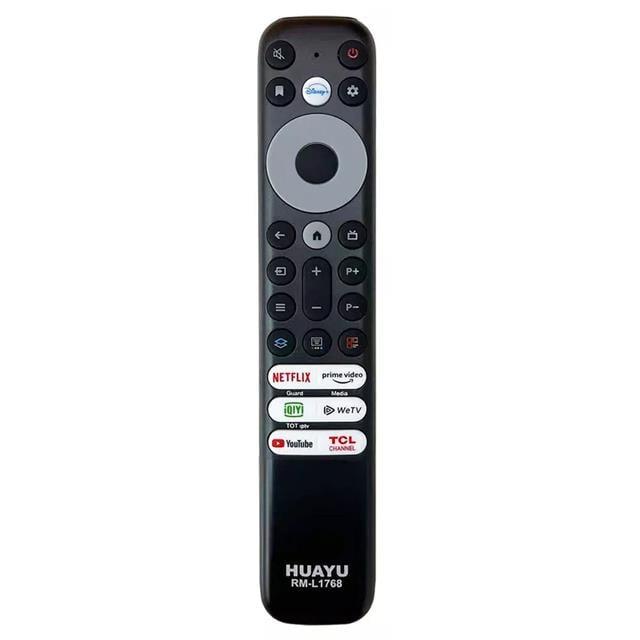 Huayu Tcl RM-L1768 - RC902V - RMR1 Netflix-Prime Video-Guard-Media-Youtube Tuşlu Ses Komutsuz Lcd Led Tv Kumandası