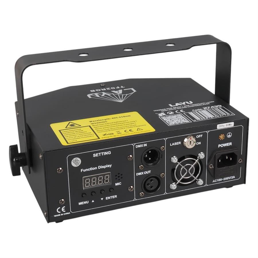 Layu TF02RGB RGB Beam + RGB Twinkling Lazer DMX-AUTO-SOUND-MASTER/SLAVER