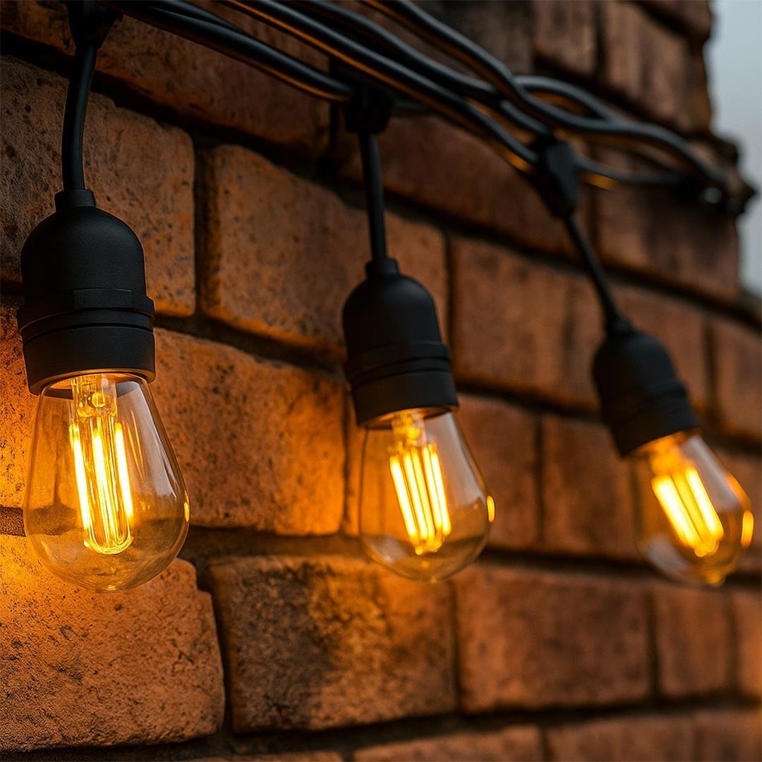 Ledx KB00001 5'li E27 Duy Sıralı 5 Metre Lamba Kablosu (5 Adet Duy İçerir)