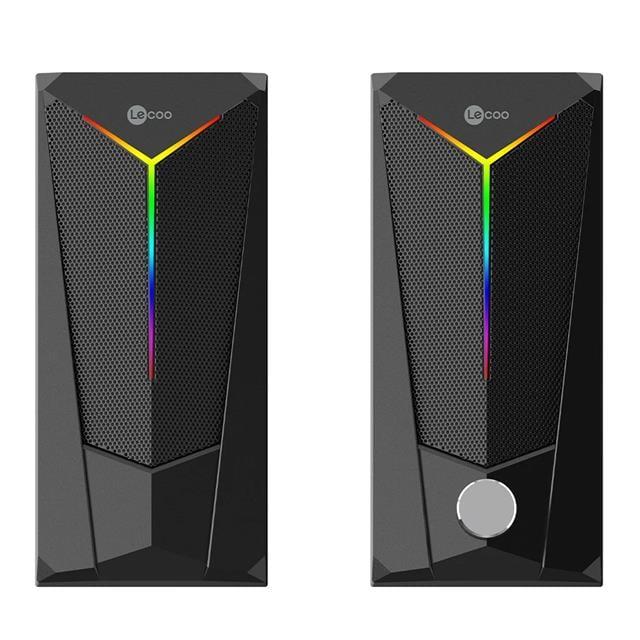 Lenovo Lecoo DS104 Kablolu Usb + 3.5Mm Jack 6W 80Db Rgb Işıklı 1+1 Gaming Speaker - Hoparlör