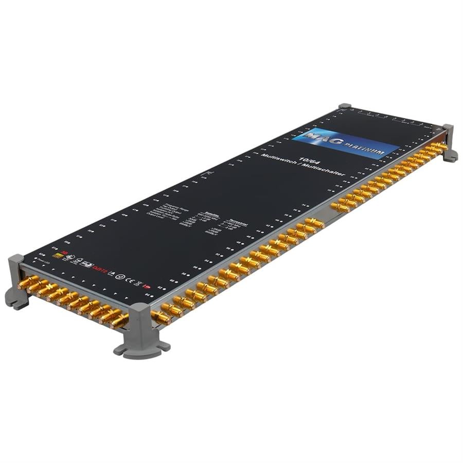 MAG Platinum MP 10/64 Multiswitch - 10 Giriş 64 Çıkışlı Merkezi Uydu Santrali Hybrid 4K ve 3D Destekli