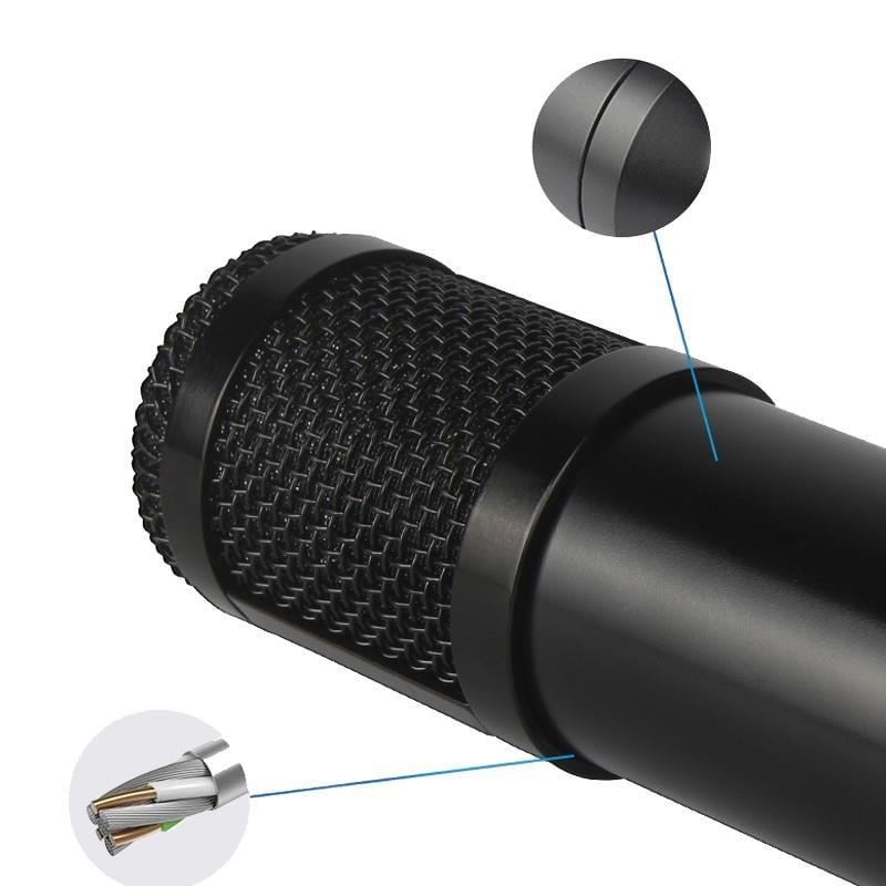 Magicvoice M-800U Profesyonel Kondanser Yayıncı Mikrofonu (+48V Phantom Power Uyumlu)