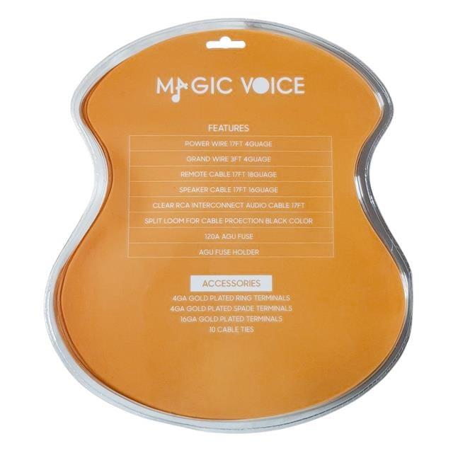 Magicvoice MV-6189 4GA Oto Amfi - Anfi Kablo Seti 120A Sigorta Dahil