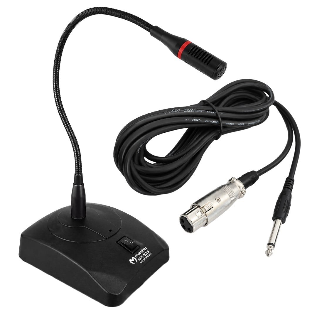 Magicvoice MV-H05 Kablolu Kürsü Mikrofonu Spiral Akrobat Gövde