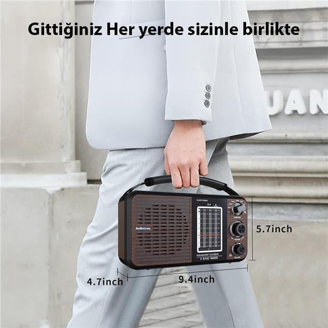Magicvoice USR11 Portatif Analog Radyo FM-USB-SD/MMC-AUX (88-108 FM Frekans Aralığı)