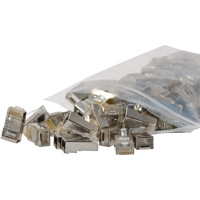 Metal RJ45 Cat5 100 Adet Metal Uç 8P/8C