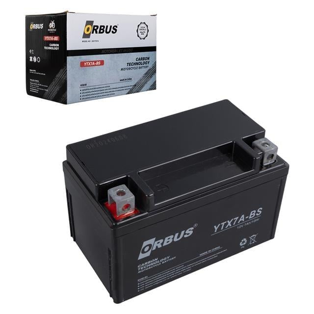 Orbus YTX7A-BS 12V 7A Motosiklet Aküsü (152 X 88 X 98 MM) (2.5Kg)