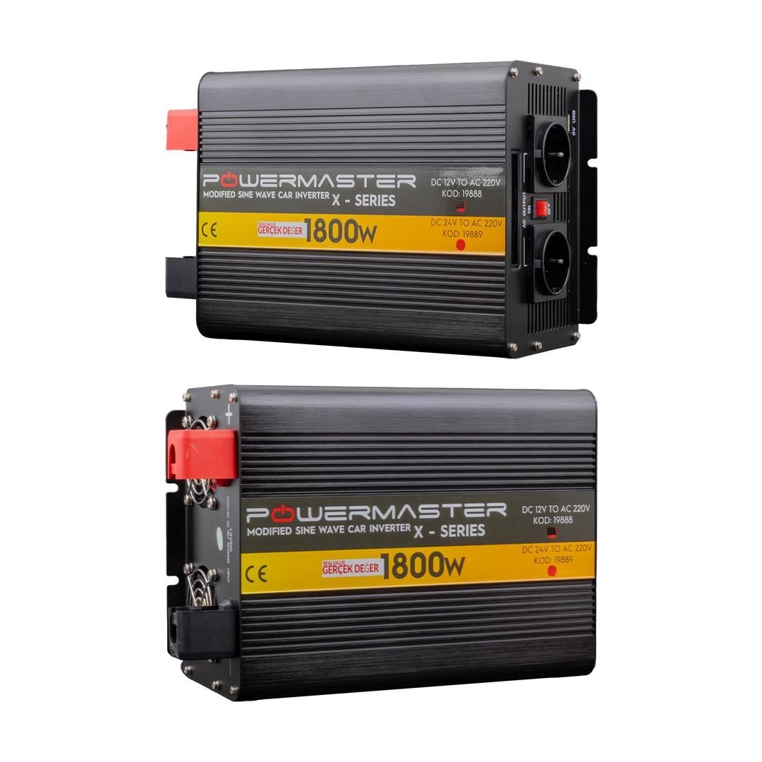 Powermaster 12-220V 12 Volt 1800 Watt Modified Sinus İnverter PWR1800-12