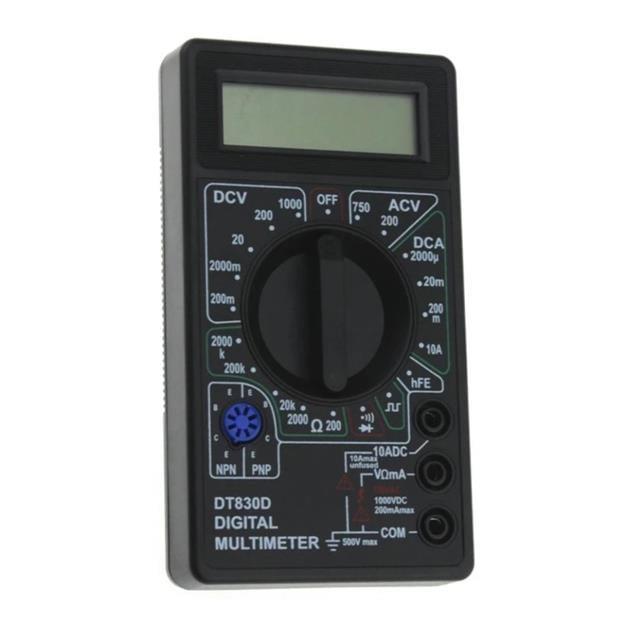 Powermaster DT-830D Dijital Akım Voltaj Direnç Ölçer Multimetre Ölçü Aleti
