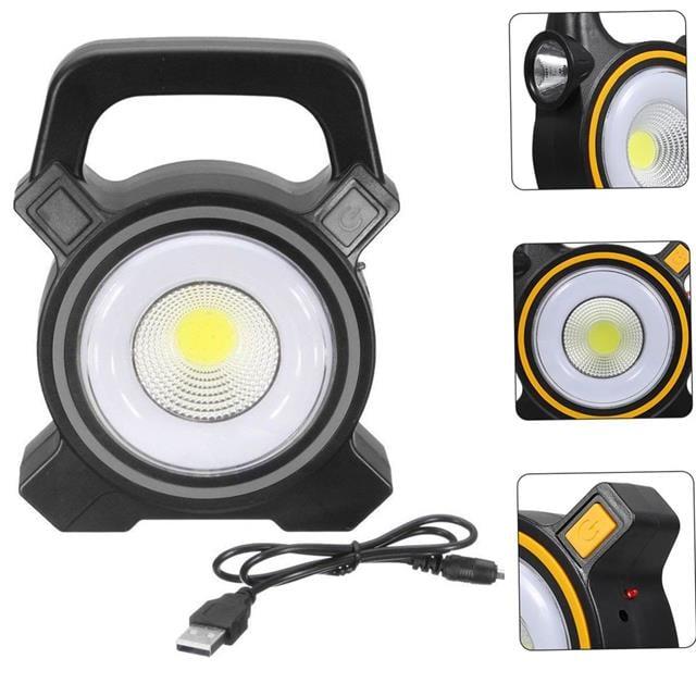 Powermaster JY-819A COB Ve Angel LED'li 3 Modlu Solar + Usb Şarjlı Çalışma Lambası