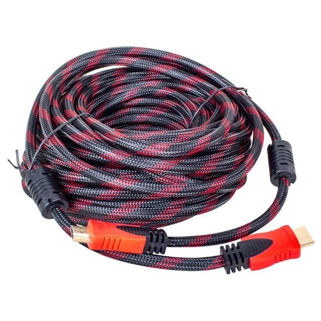 Powermaster Örgülü Altın Uçlu 30 Metre HDMI Kablo