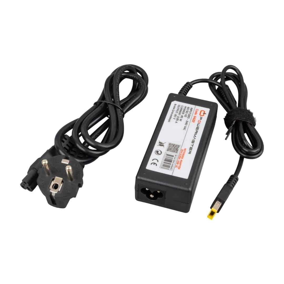 Powermaster PM-11422 20 Volt - 2.25 Amper Usb Tip Uçlu Adaptör (Lenovo Ibm Notebook)
