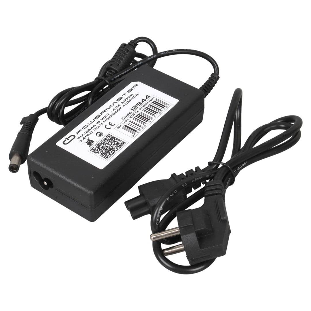 Powermaster PM-12944 19 Volt - 4.74 Amper 7.4*5.0 Mm Uçlu Adaptör (Hp Notebook)