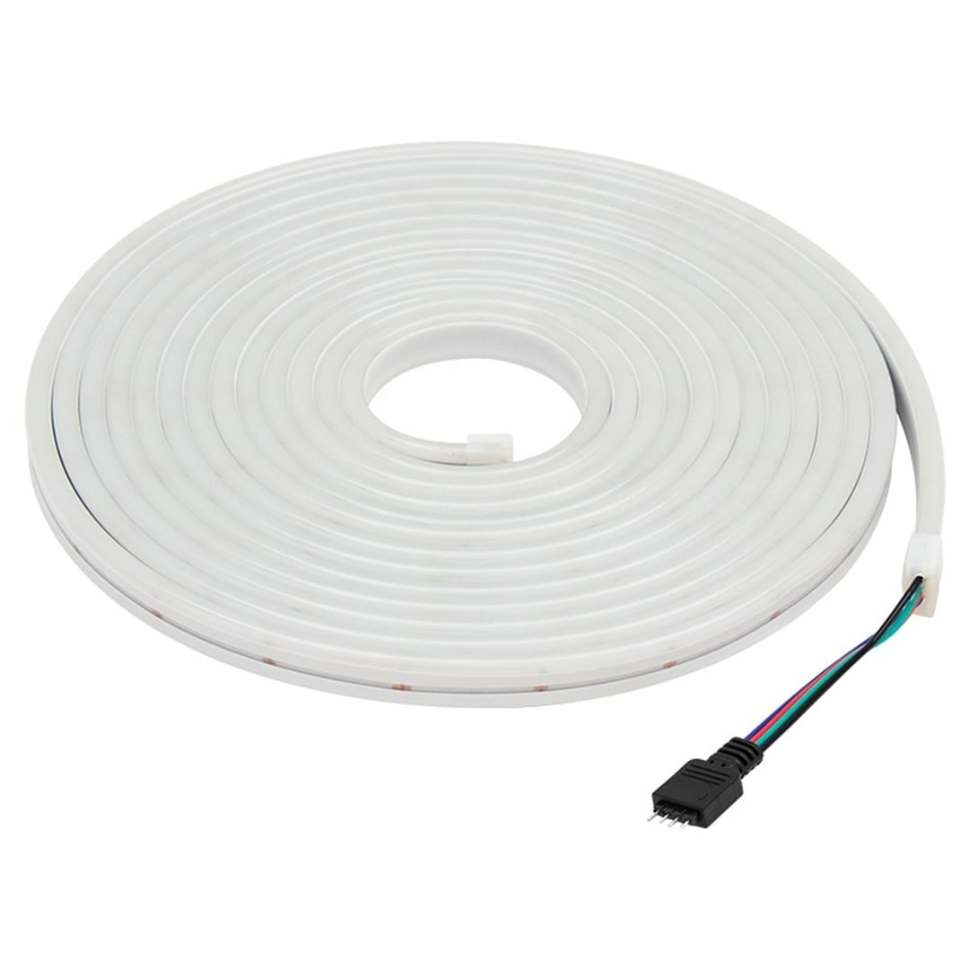 Powermaster PM-17903 Silikon Kaplamalı 12 Volt 5 Metre RGB Neon Led Şerit Aydınlatma