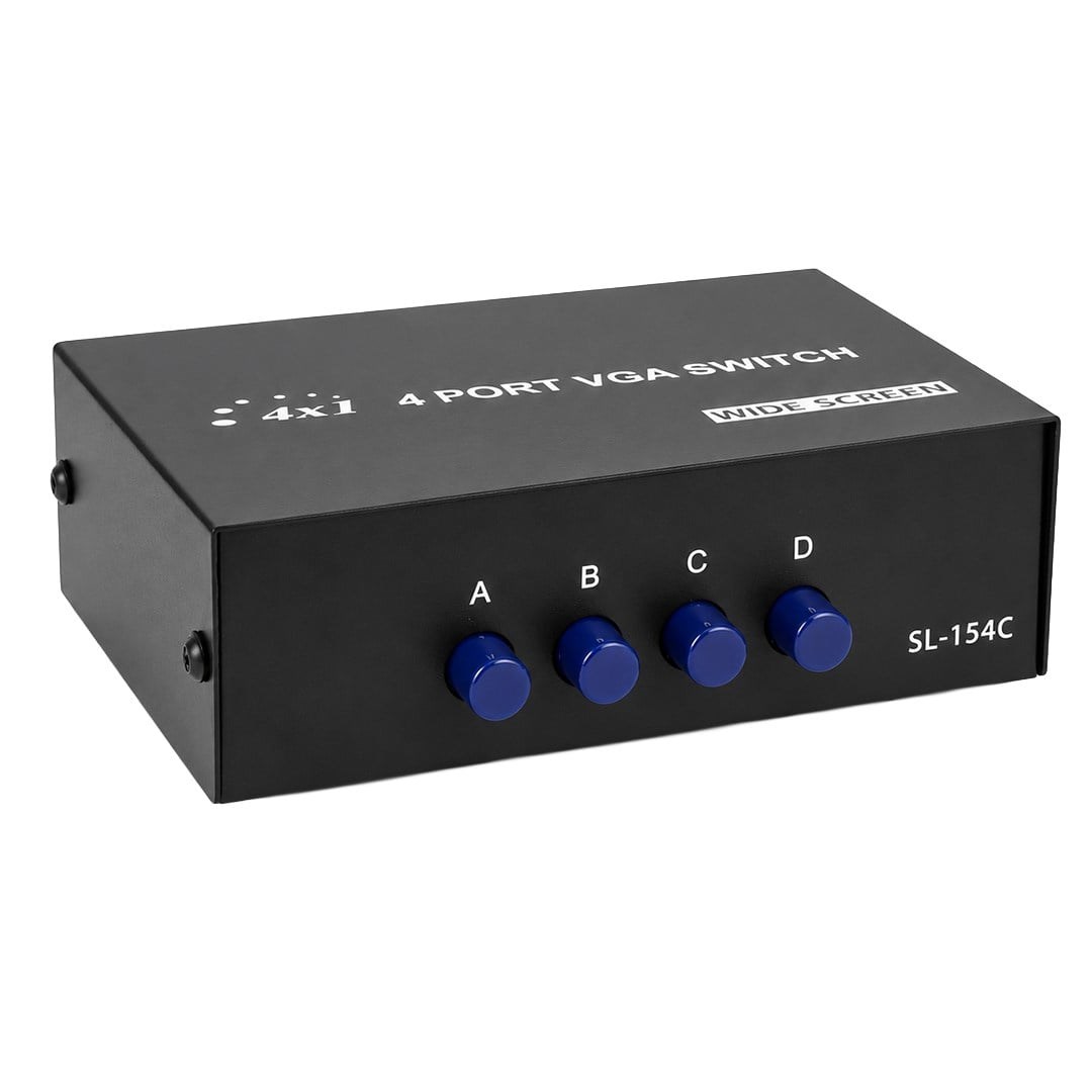 Powermaster PM-20014 4 Port VGA Switch Manuel Geçiş Kutusu