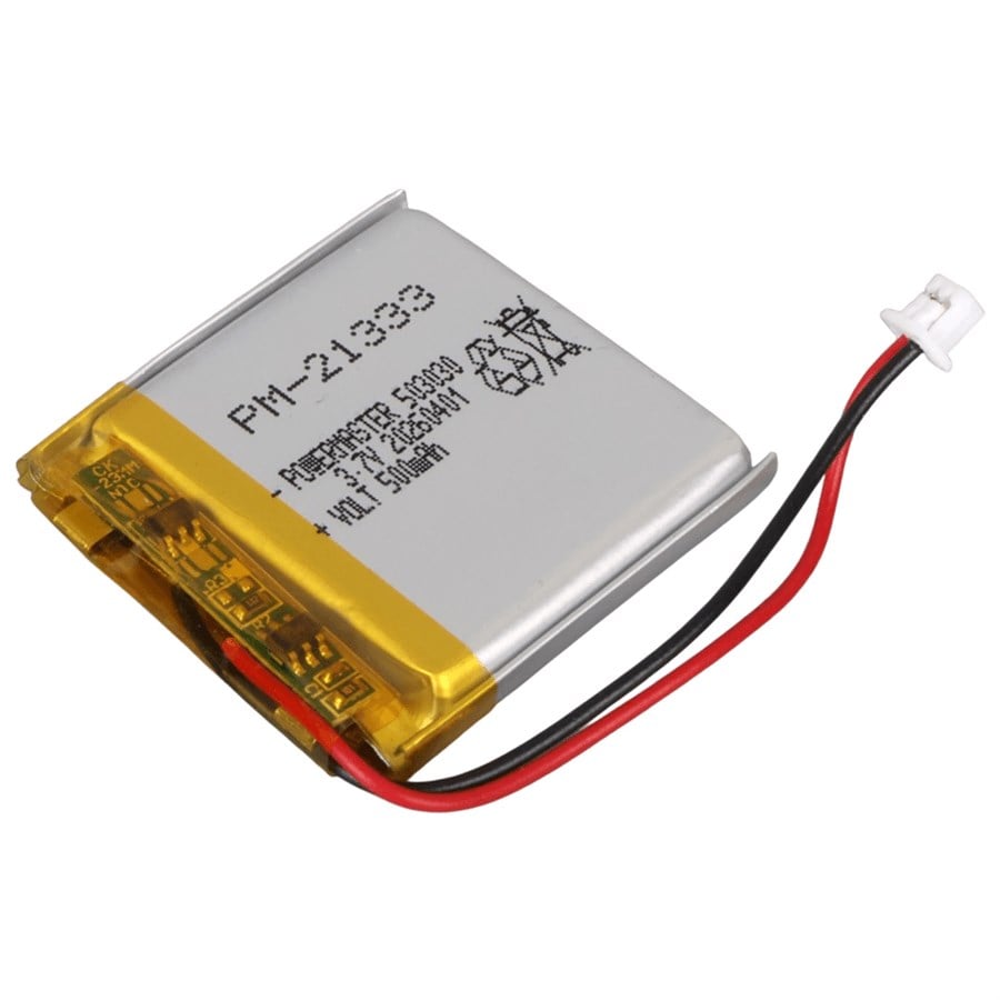 Powermaster PM-21333 3.7V 500mAh 503030 3.5mm Soketli Lityum Polimer (Li-Po) Batarya Şarj Edilebilir Pil