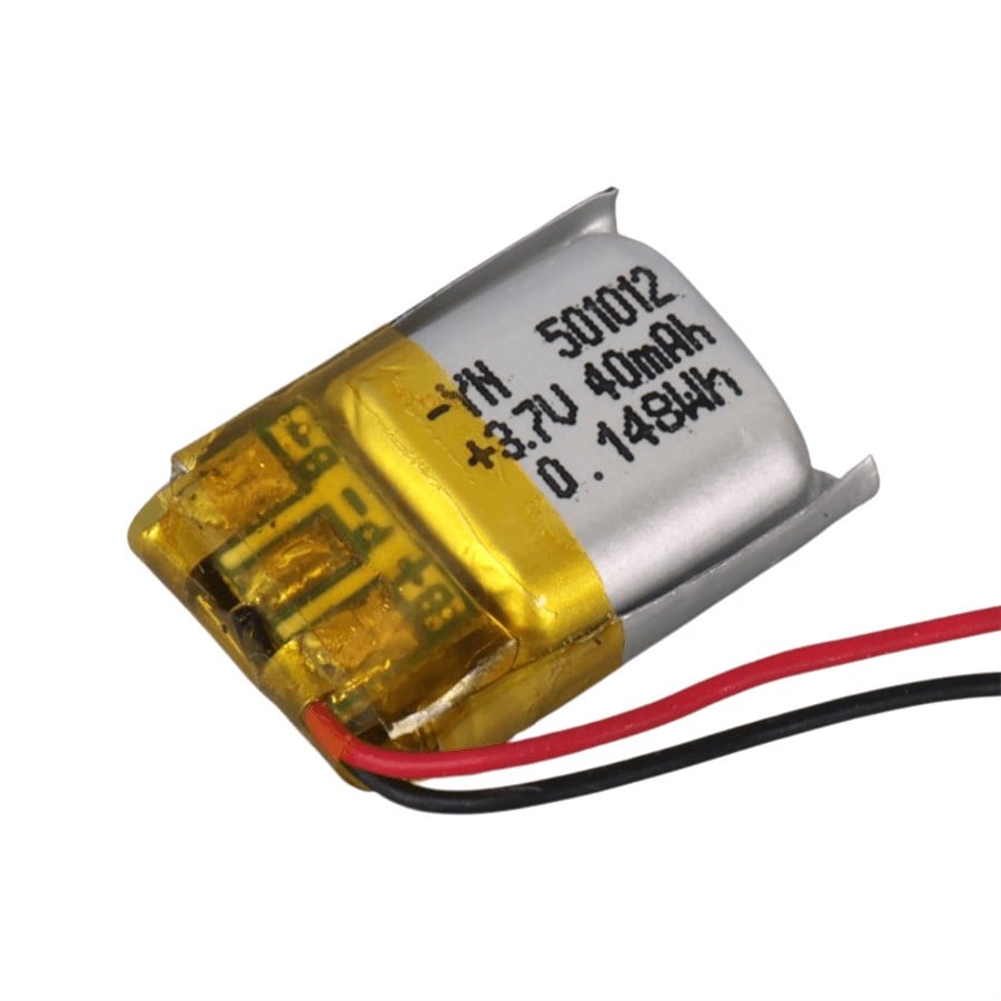 Powermaster PM-24127 3.7V 40mAh 501012 Soketsiz Lityum Polimer (Li-Po) Batarya Şarj Edilebilir Pil
