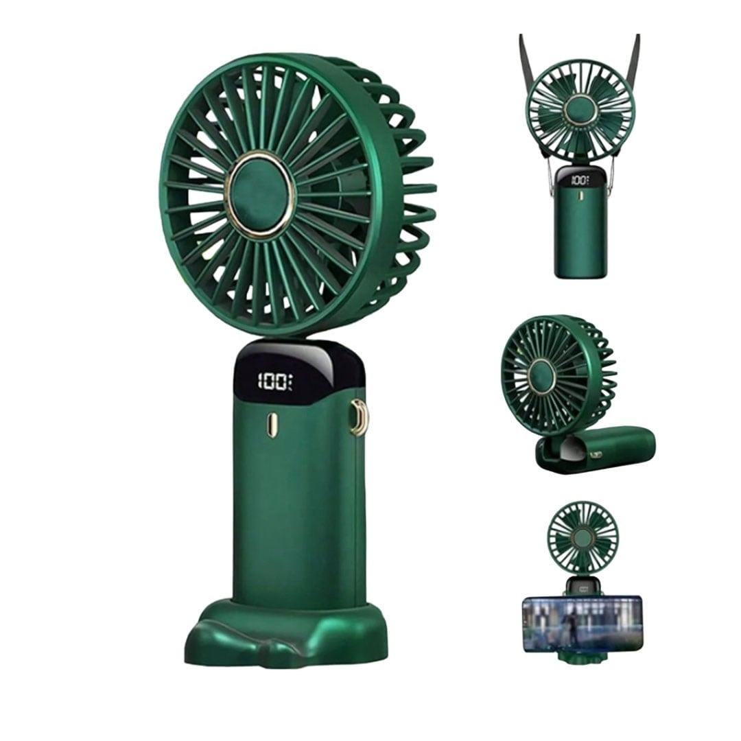 Powermaster PM-25103 Yeşil Kokulu Oynar Başlıklı Taşınabilir Fan Vantilatör