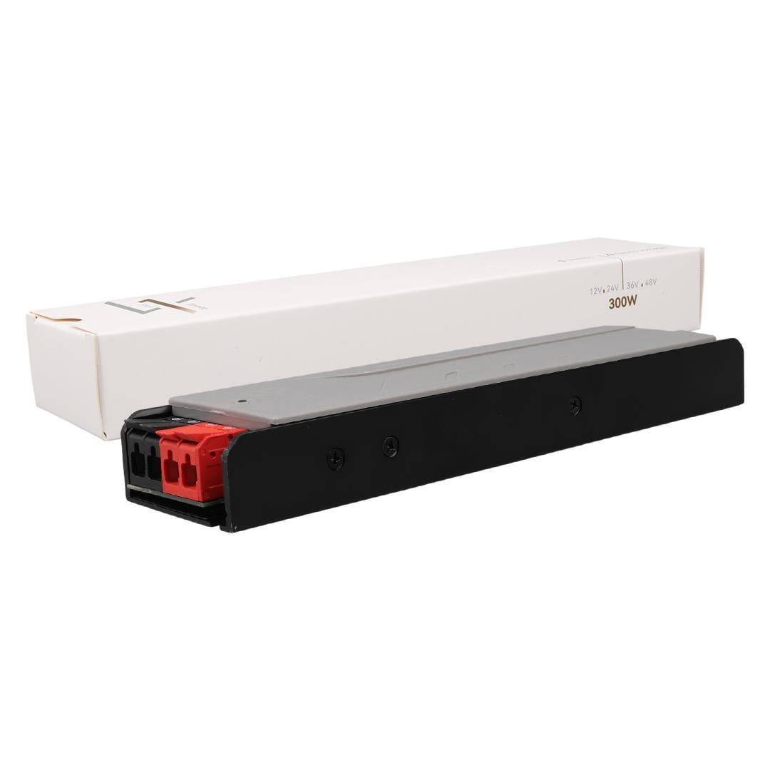 PowerMaster PM-26845 12/24/36/48 Volt 9 Amper 300 Watt Metal Kasa Kademeli Adaptör Voltaj Göstergeli 218x51x27mm