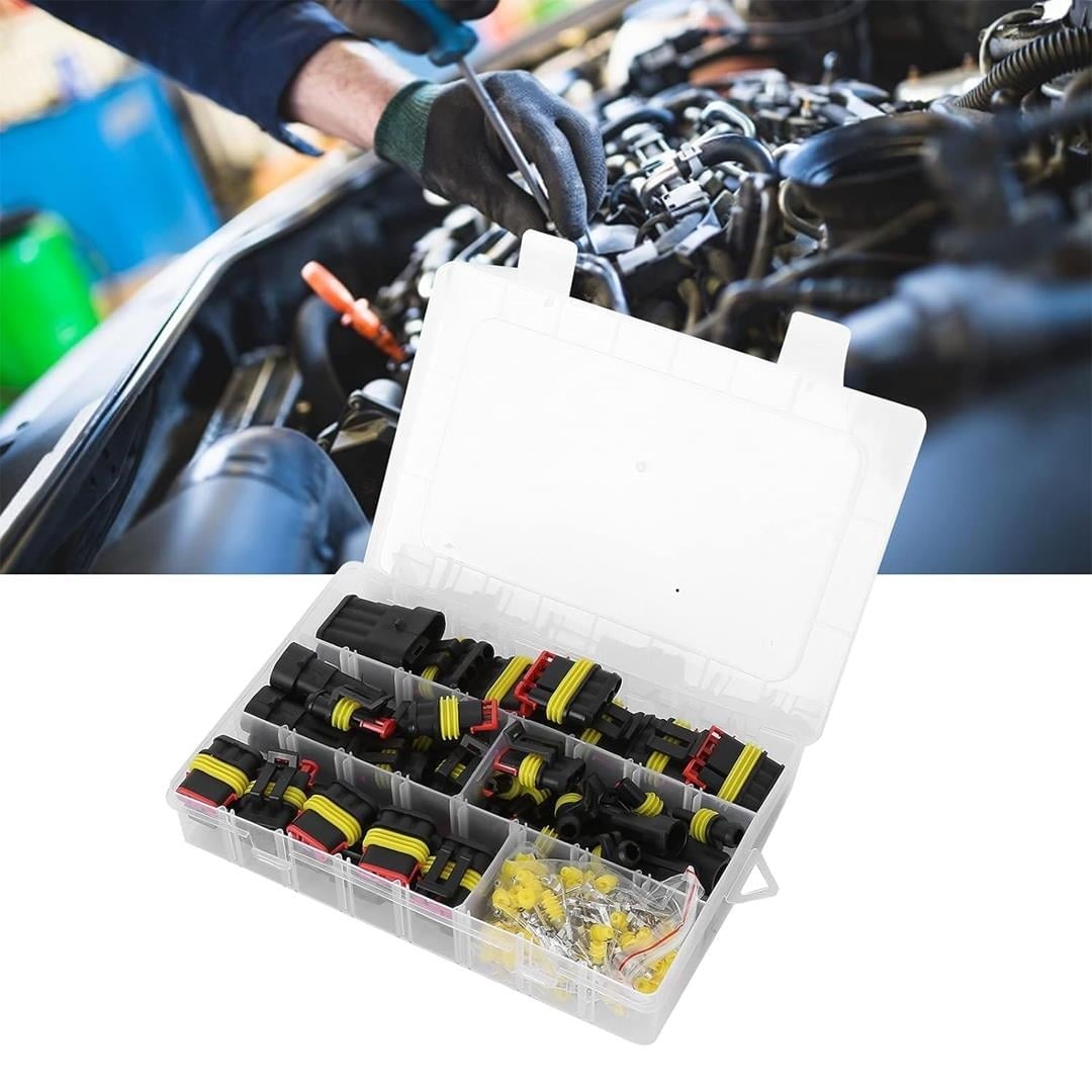 PowerMaster PM-28532 HID JST Konnektör Seti Oto Elektrik Kablo Soketleri Su Geçirmez 352 Parça