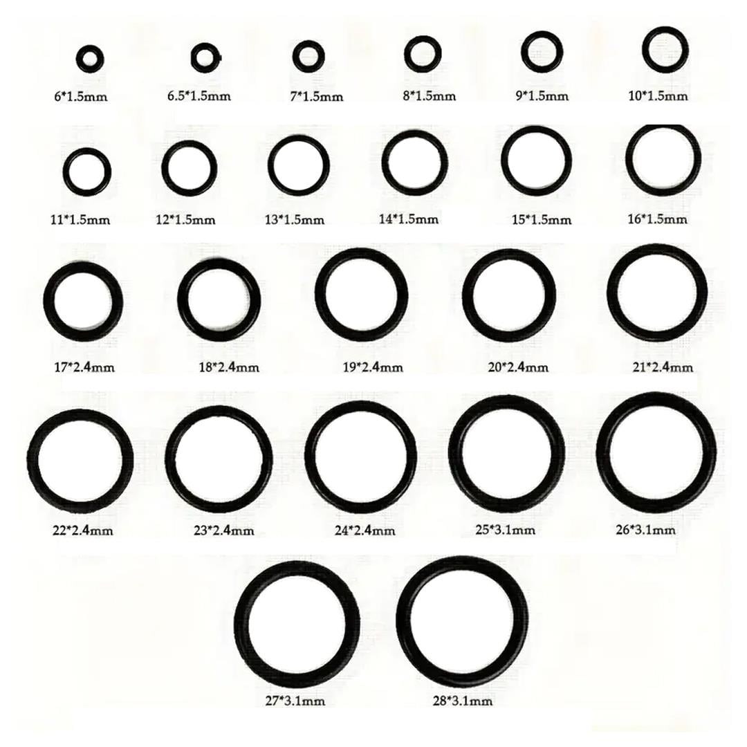 PowerMaster PM-28533 800 Parça Kauçuk Conta Halka Seti O-Ring Nitril NBR Su Geçirmez
