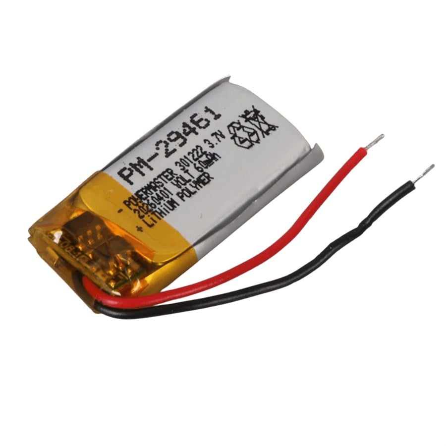 Powermaster PM-29461 3.7V 60mAh 301222 Soketsiz Lityum Polimer (Li-Po) Batarya Şarj Edilebilir Pil