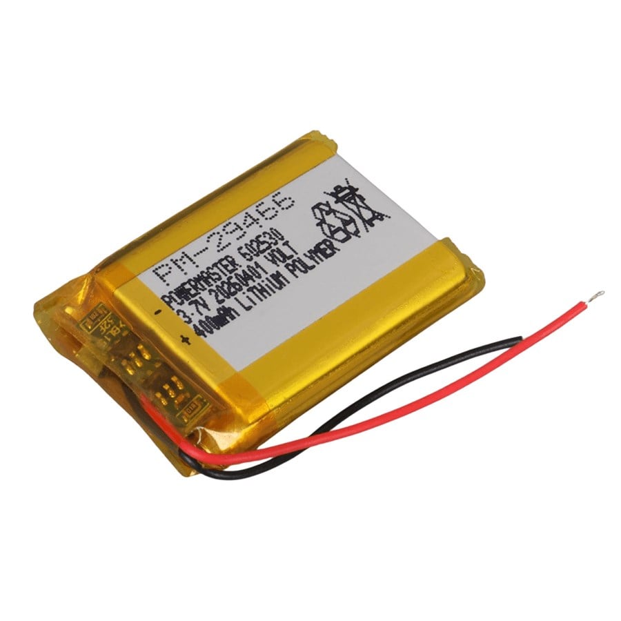 Powermaster PM-29466 3.7V 400mAh 602530 Soketsiz Lityum Polimer (Li-Po) Batarya Şarj Edilebilir Pil