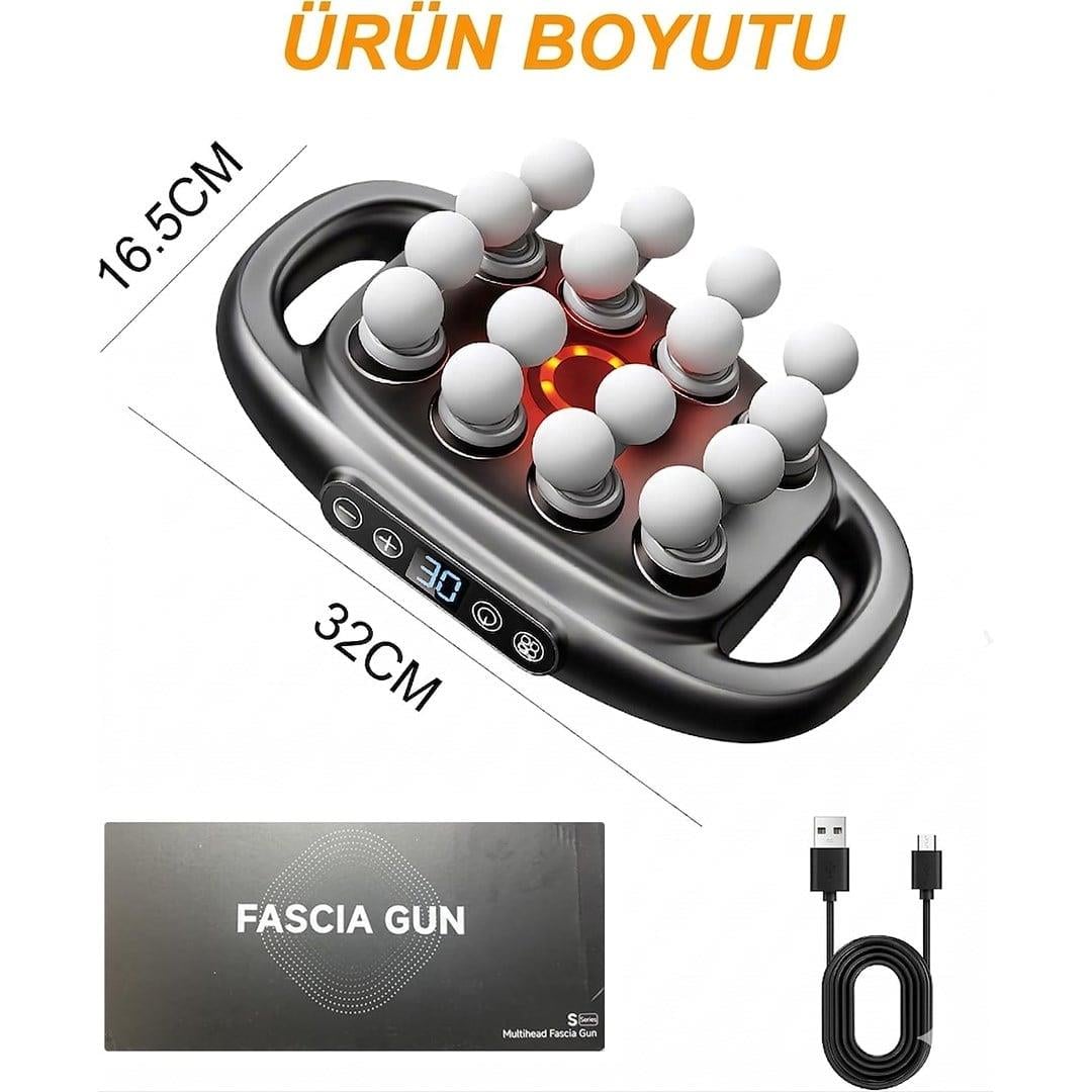 Powermaster PM-29677 16 Başlıklı Ultra Geniş Alanlı Selülit ve Derin Doku Masaj Aleti