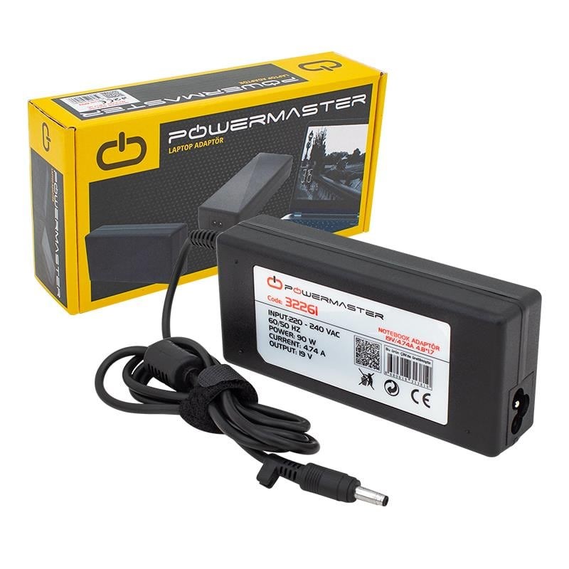 Powermaster PM-32261 19 Volt - 4.74 Amper 4.8*1.7 Mm Uçlu Adaptör (Lg Notebook)