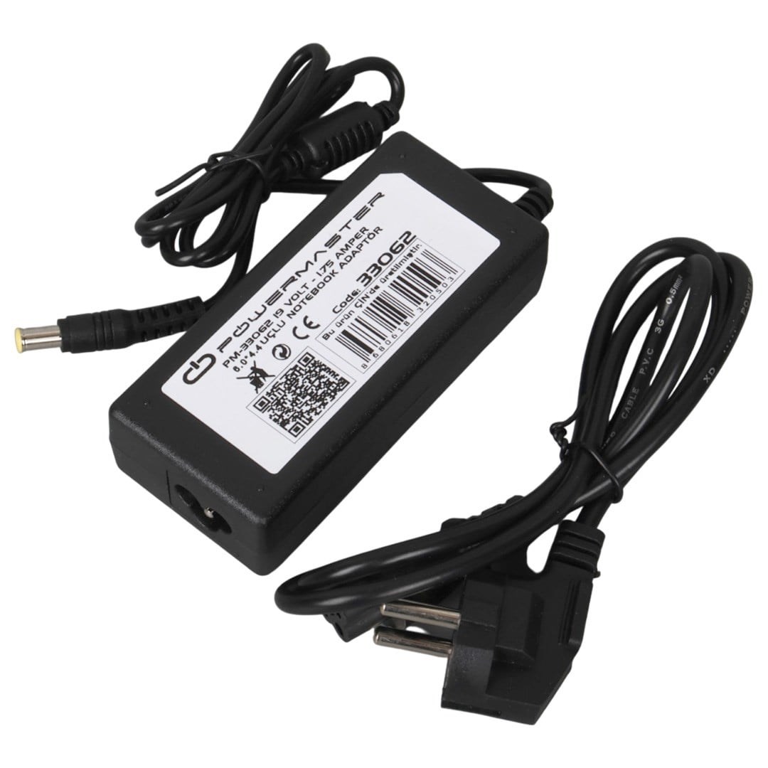 Powermaster PM-33062 19 Volt - 1.75 Amper 6.0*4.4  Mm Uçlu Adaptör (Asus Notebook)