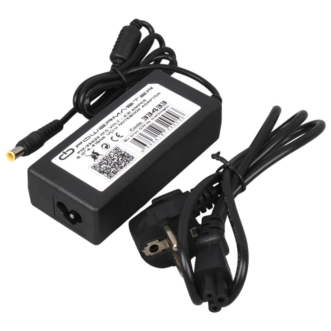 PowerMaster PM-33433 19.5 Volt - 2.31 Amper 6.0×4.4 Mm İğne Uçlu Adaptör Notebook