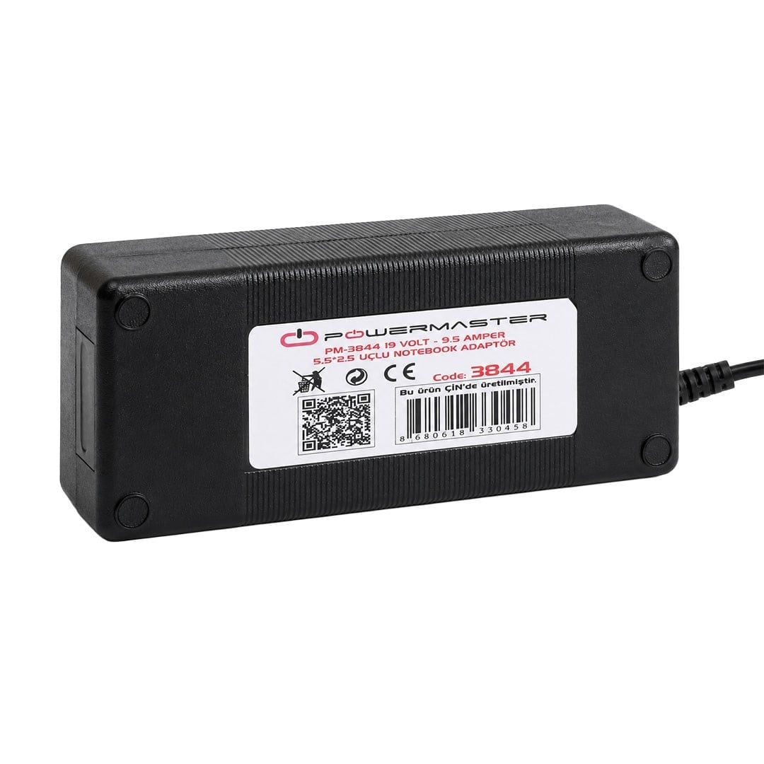Powermaster PM-3844 19 Volt - 9.5 Amper 5.5*2.5 Mm Uçlu Notebook Adaptör